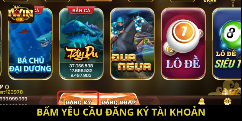 Yêu cầu đăng ký tài khoản
